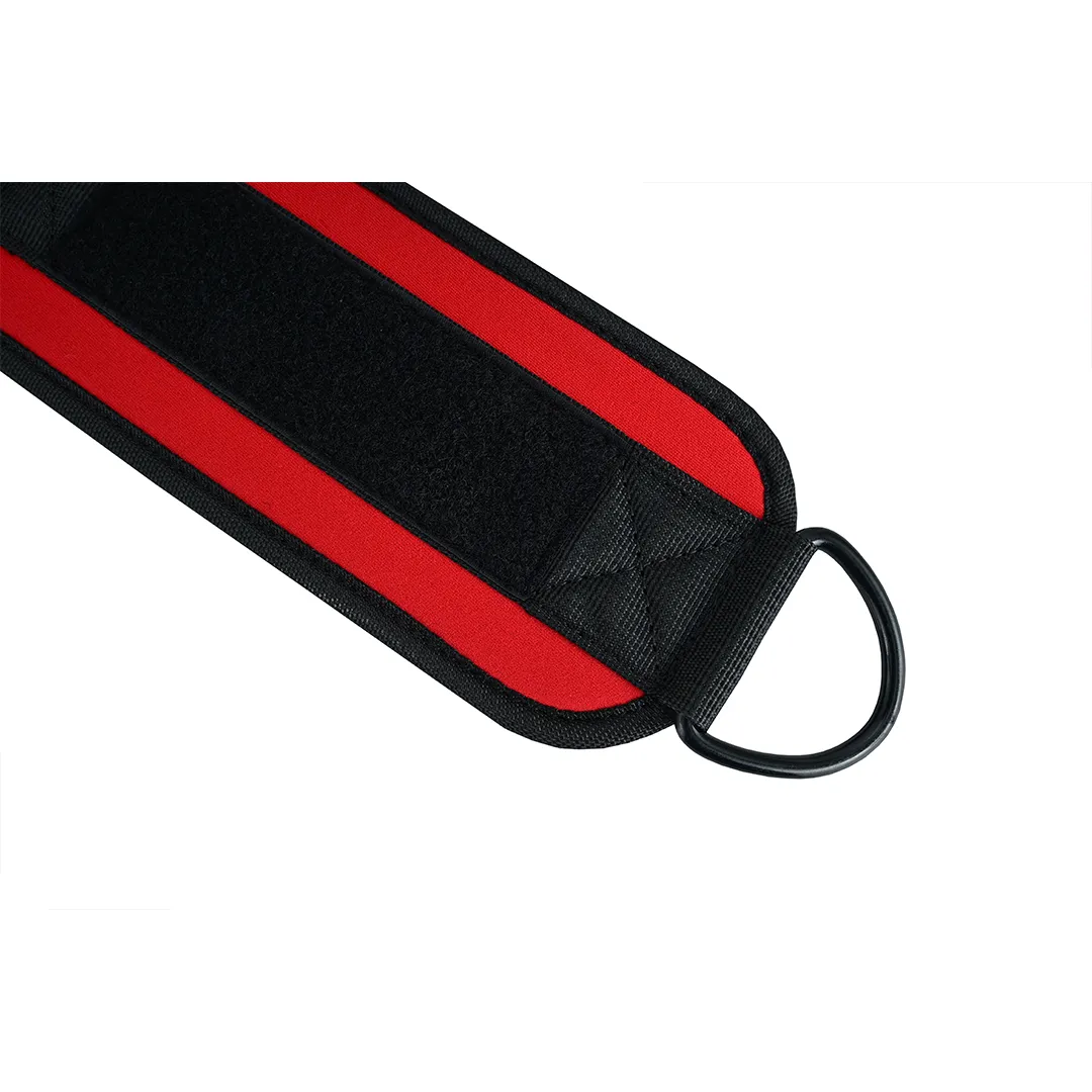 ankle straps, red