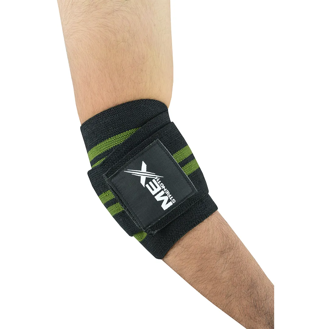 elbow wraps, green
