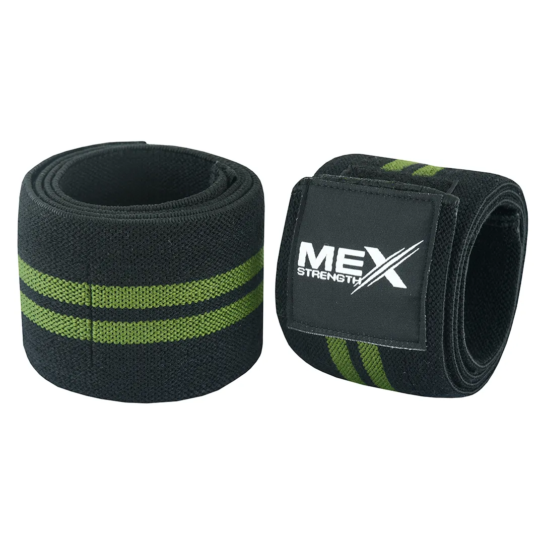 elbow wraps, green
