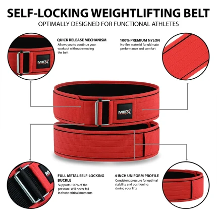 nylon belt, red