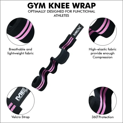 knee wraps, pink