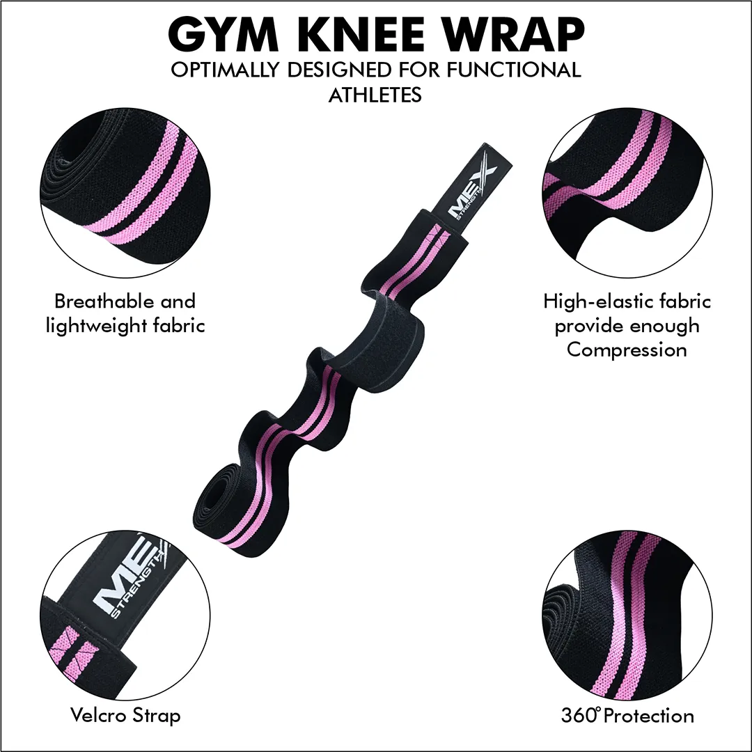 knee wraps, pink