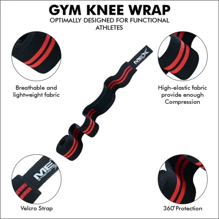 knee wraps, red