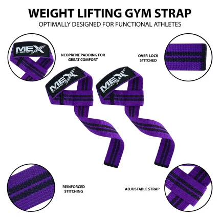 lifting straps, pruple