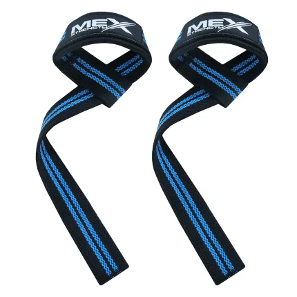 lifting straps, blue