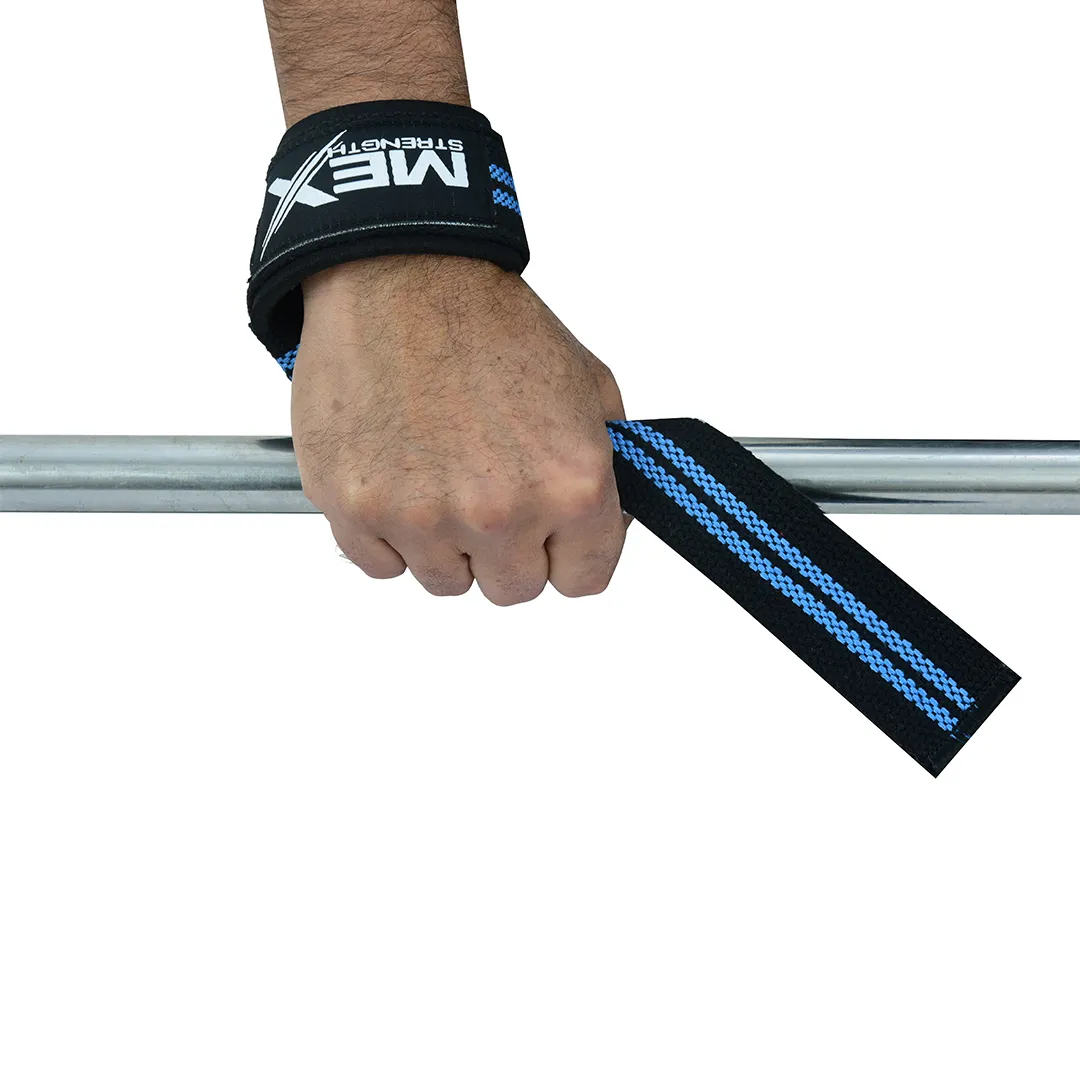 lifting straps, blue