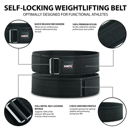 nylon belt black