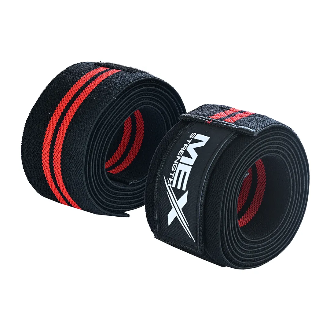 knee wraps, red