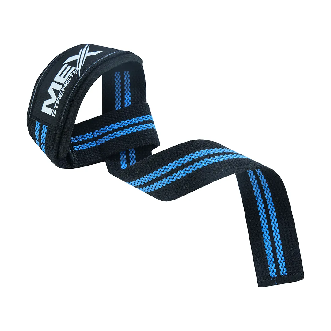 lifting straps, blue