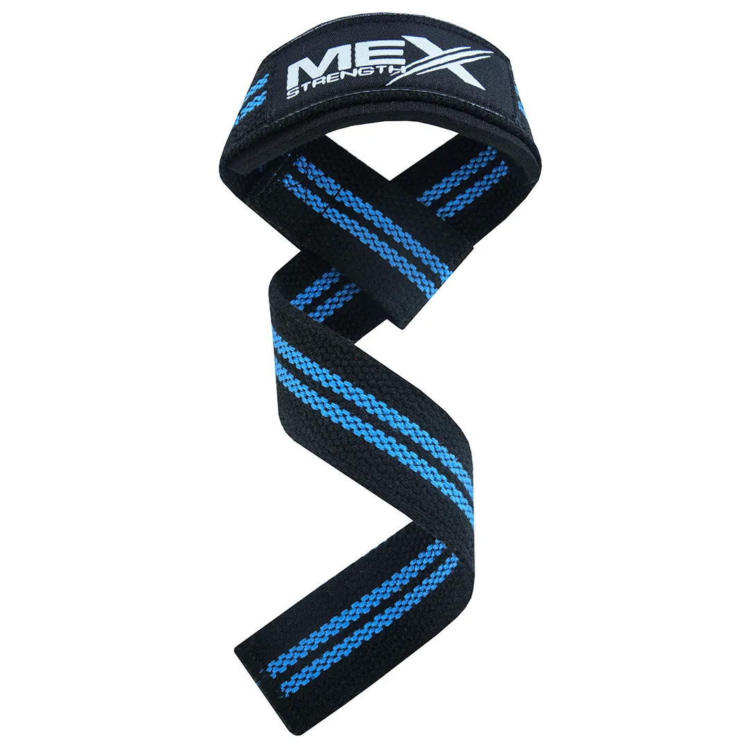 lifting straps, blue