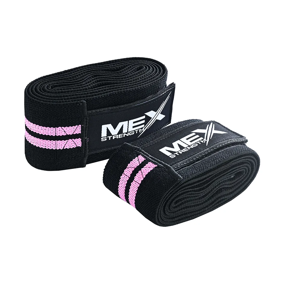 knee wraps, pink