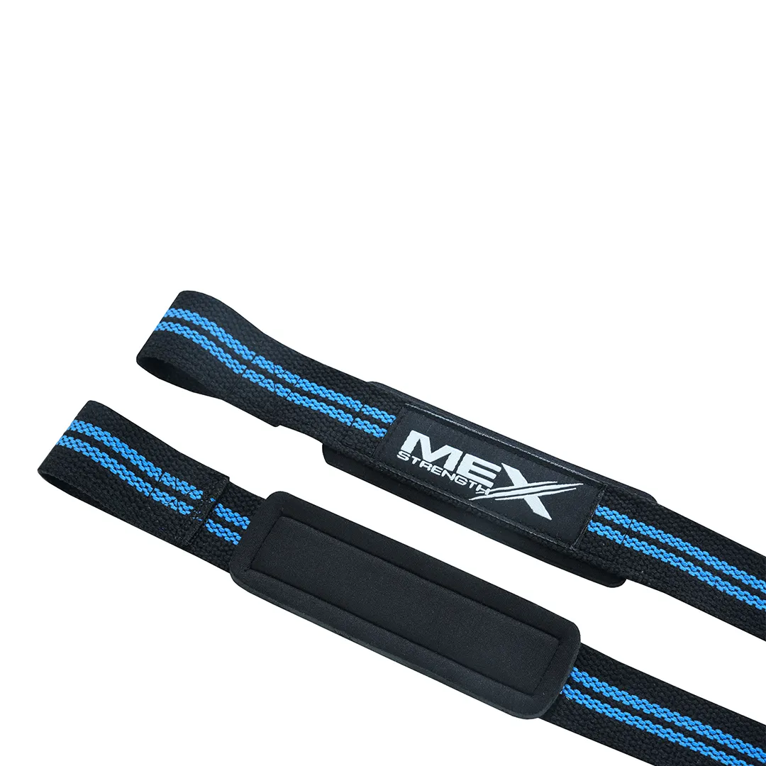 lifting straps, blue